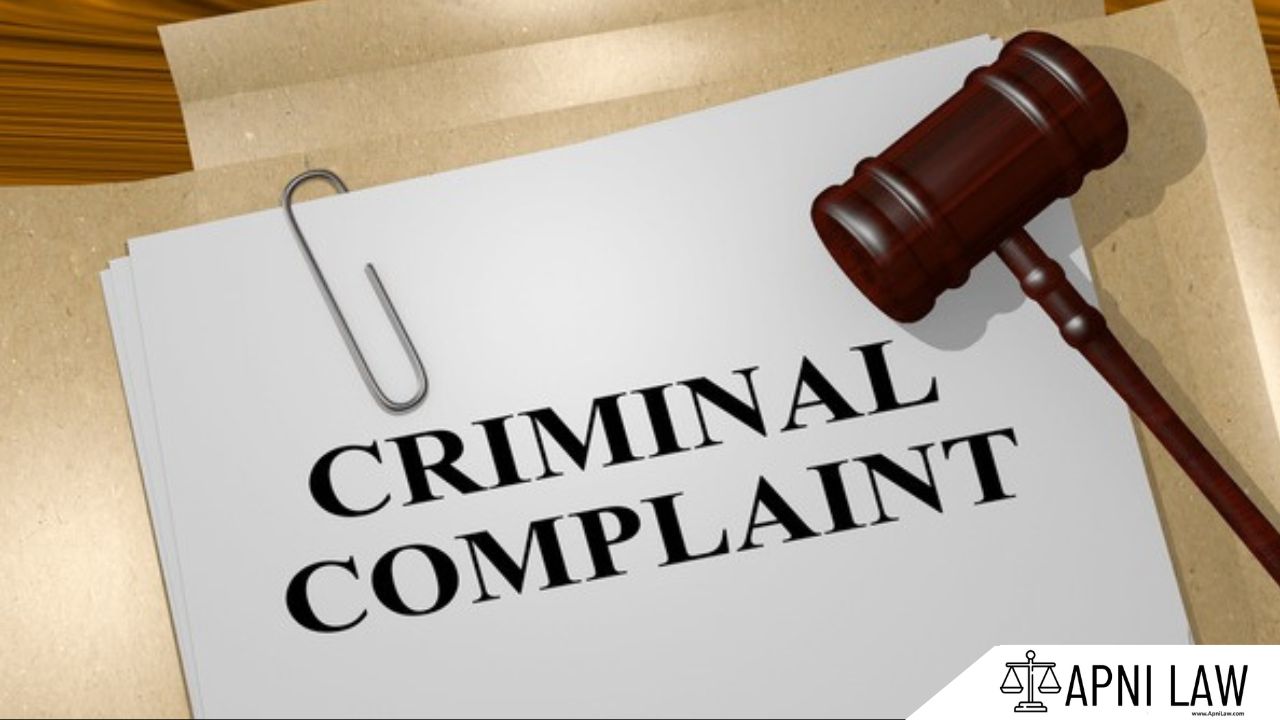 How To File A Criminal Complaint?