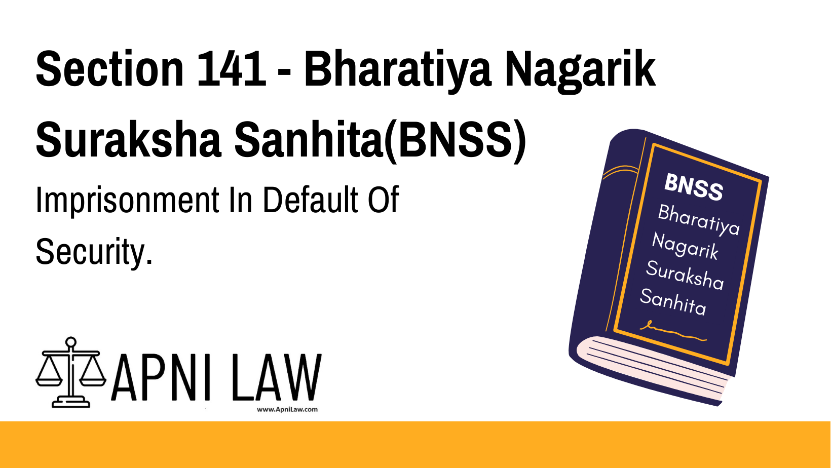 Section 141 - Bharatiya Nagarik Suraksha Sanhita(BNSS) - Imprisonment In Default Of Security