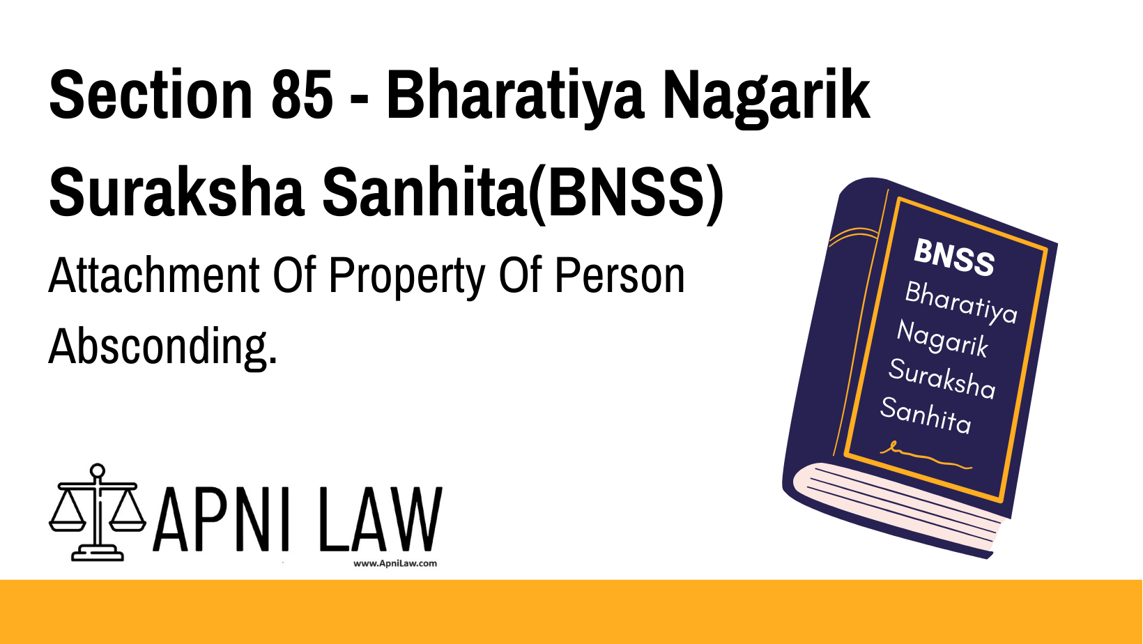 Section 85 - Bharatiya Nagarik Suraksha Sanhita(BNSS) - Attachment Of Property Of Person Absconding